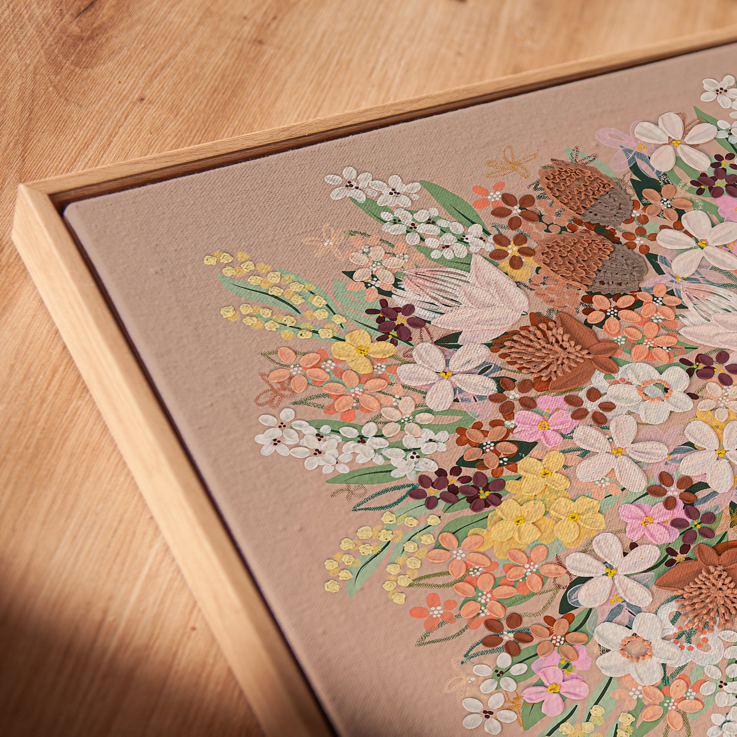 "Chai Latte" (Framed Canvas Print)