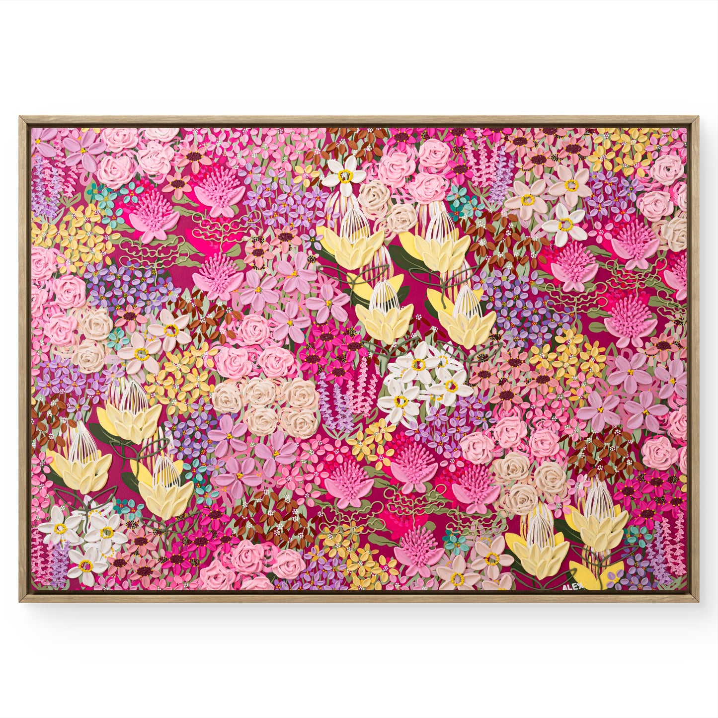 "Everything is romantic" (Framed Canvas Print)