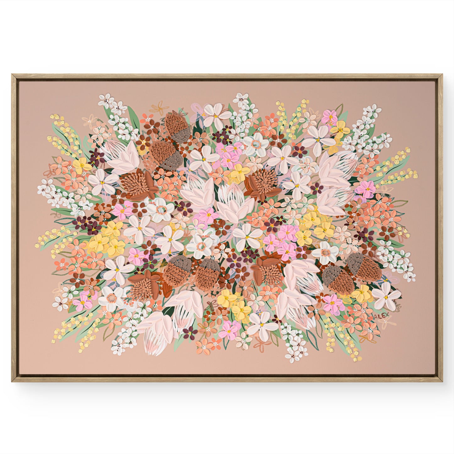 "Chai Latte" (Framed Canvas Print)