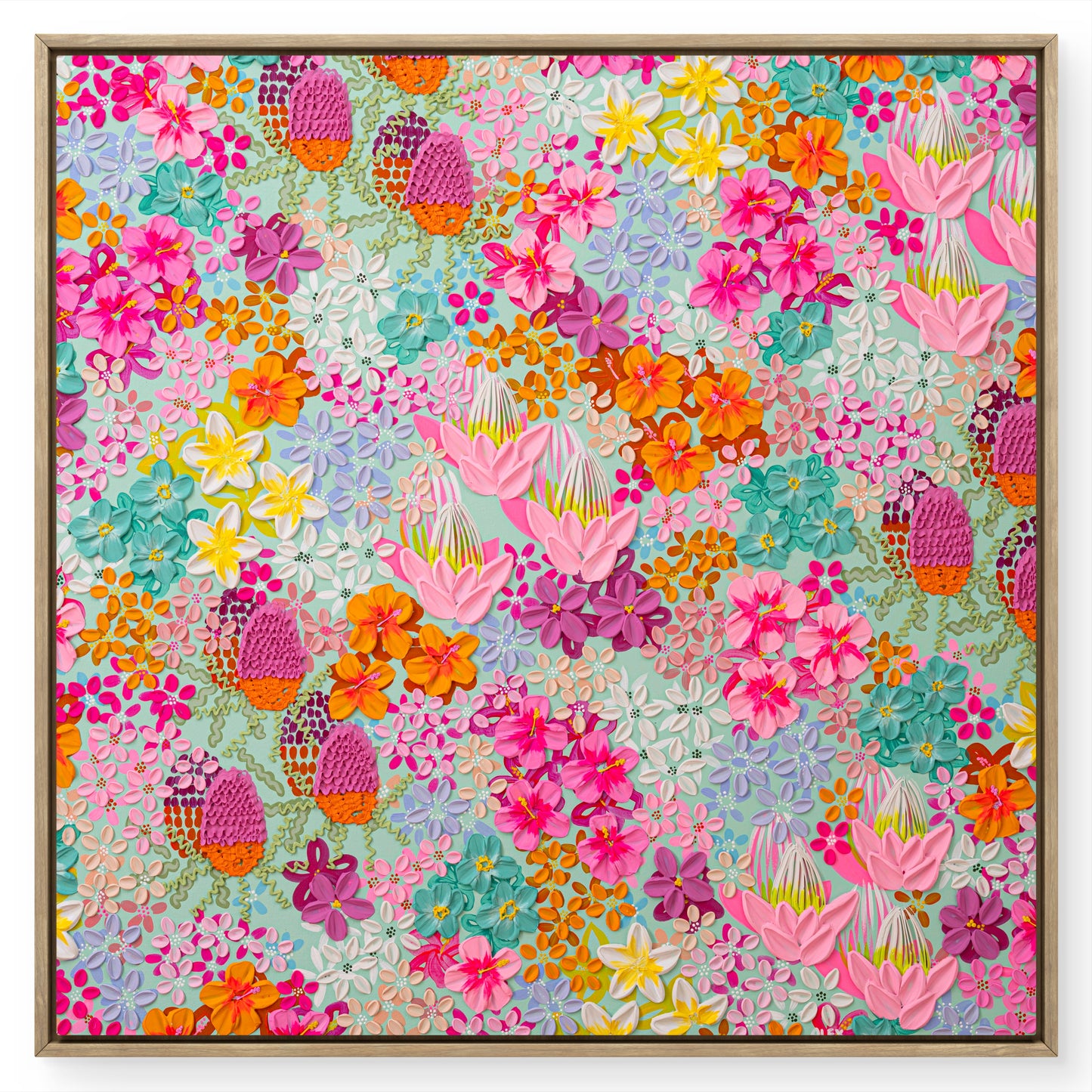 "Malibu" (Framed Canvas Print)