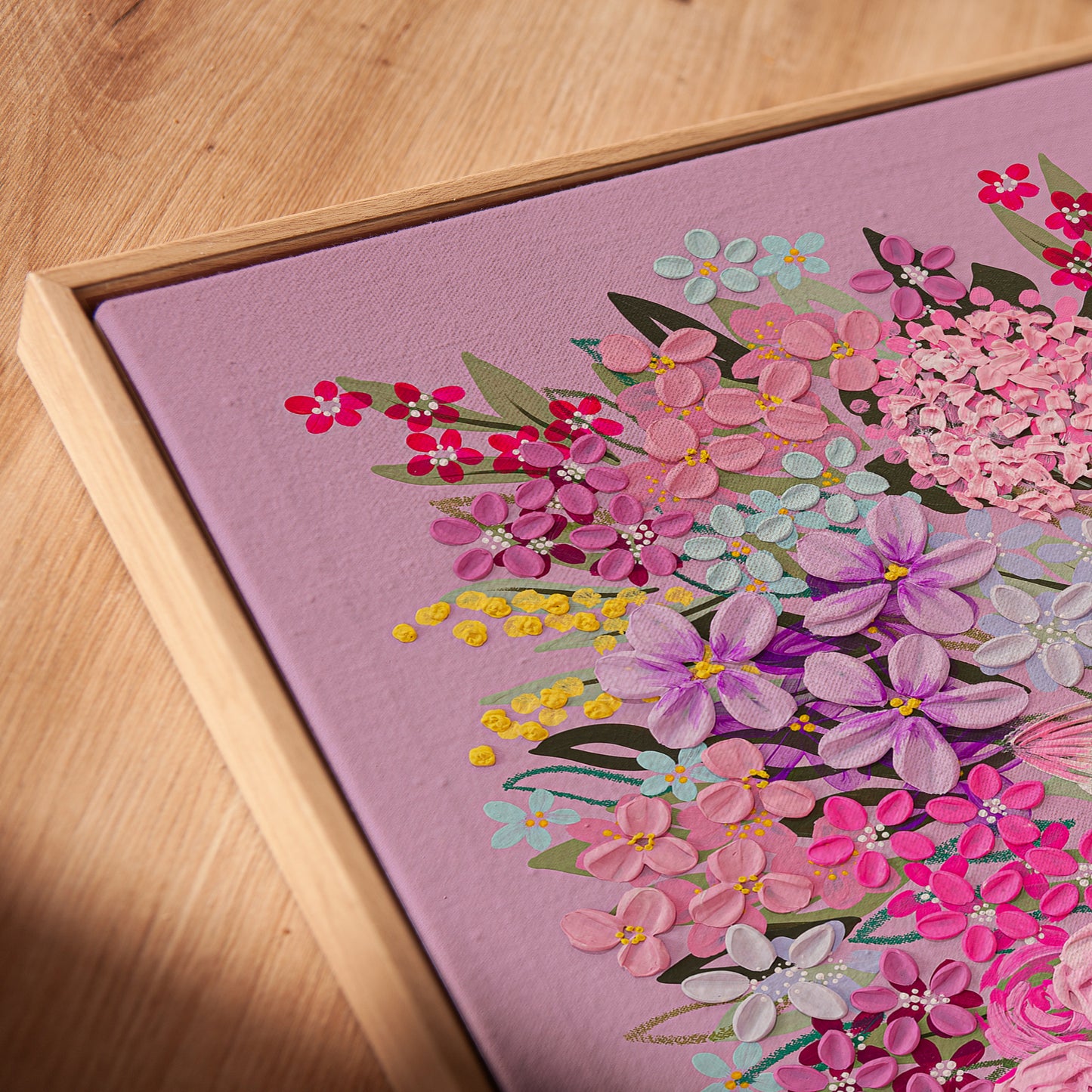 "Wings" (Framed Canvas Print)