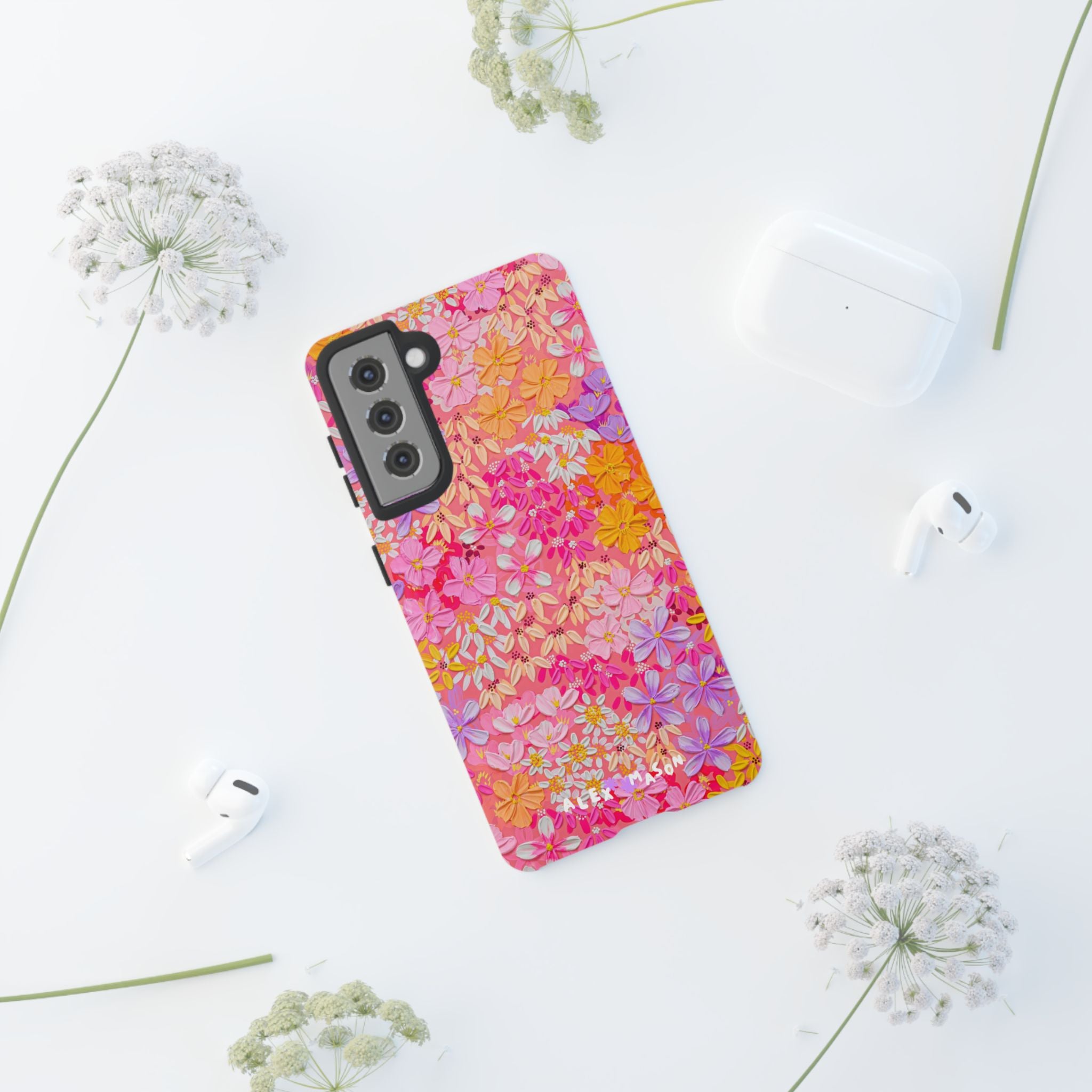 "Poppy & Daisy" Tough Phone Case (iPhone, Samsung, Google)