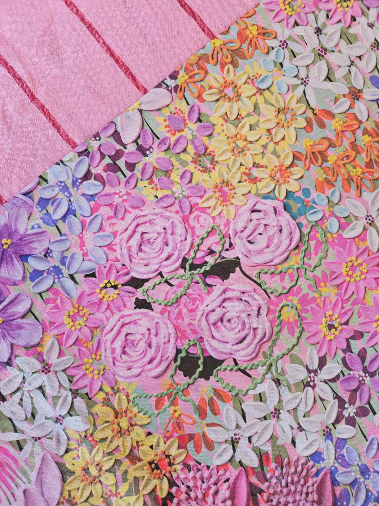 "Good Luck, Babe!" Linen Tablecloth/Throw