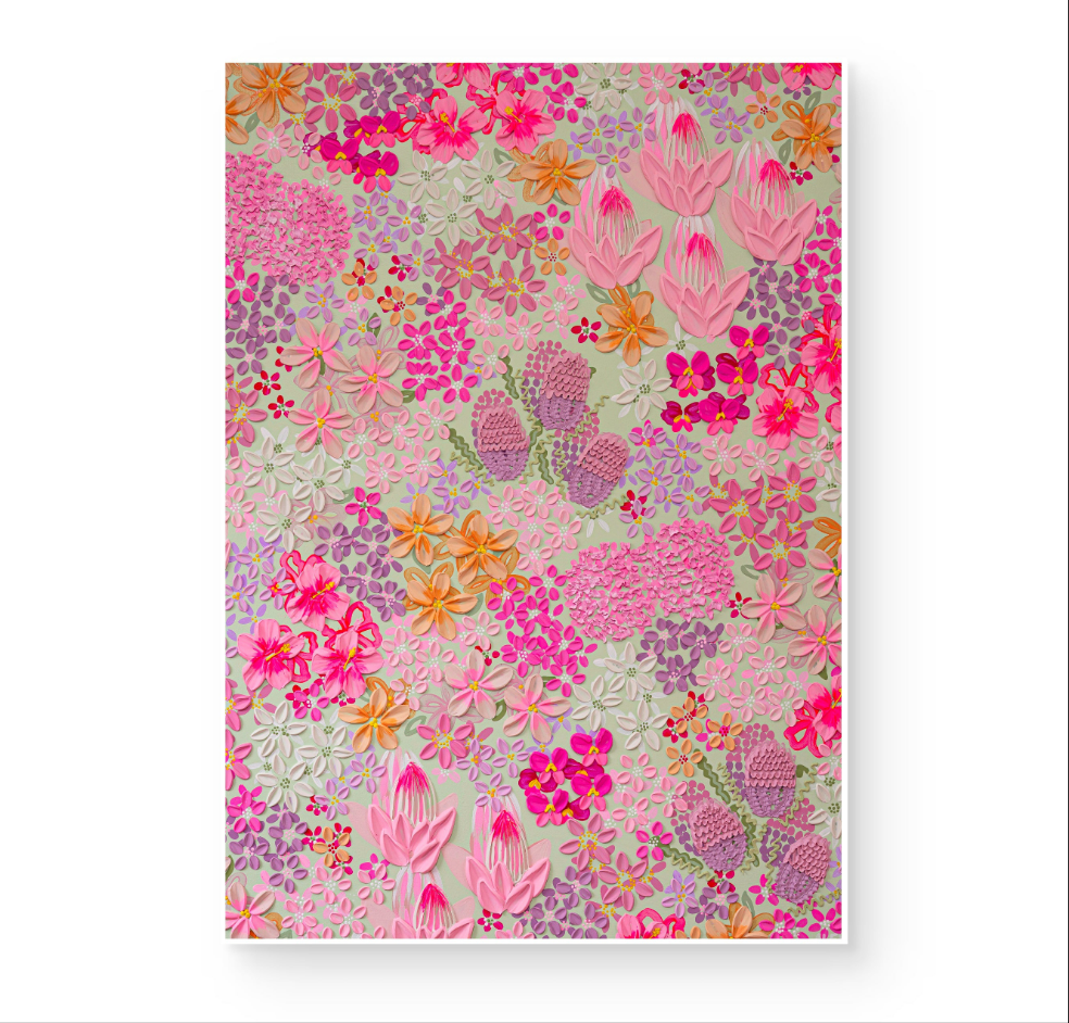 "Strawberry Matcha" (Paper Print)