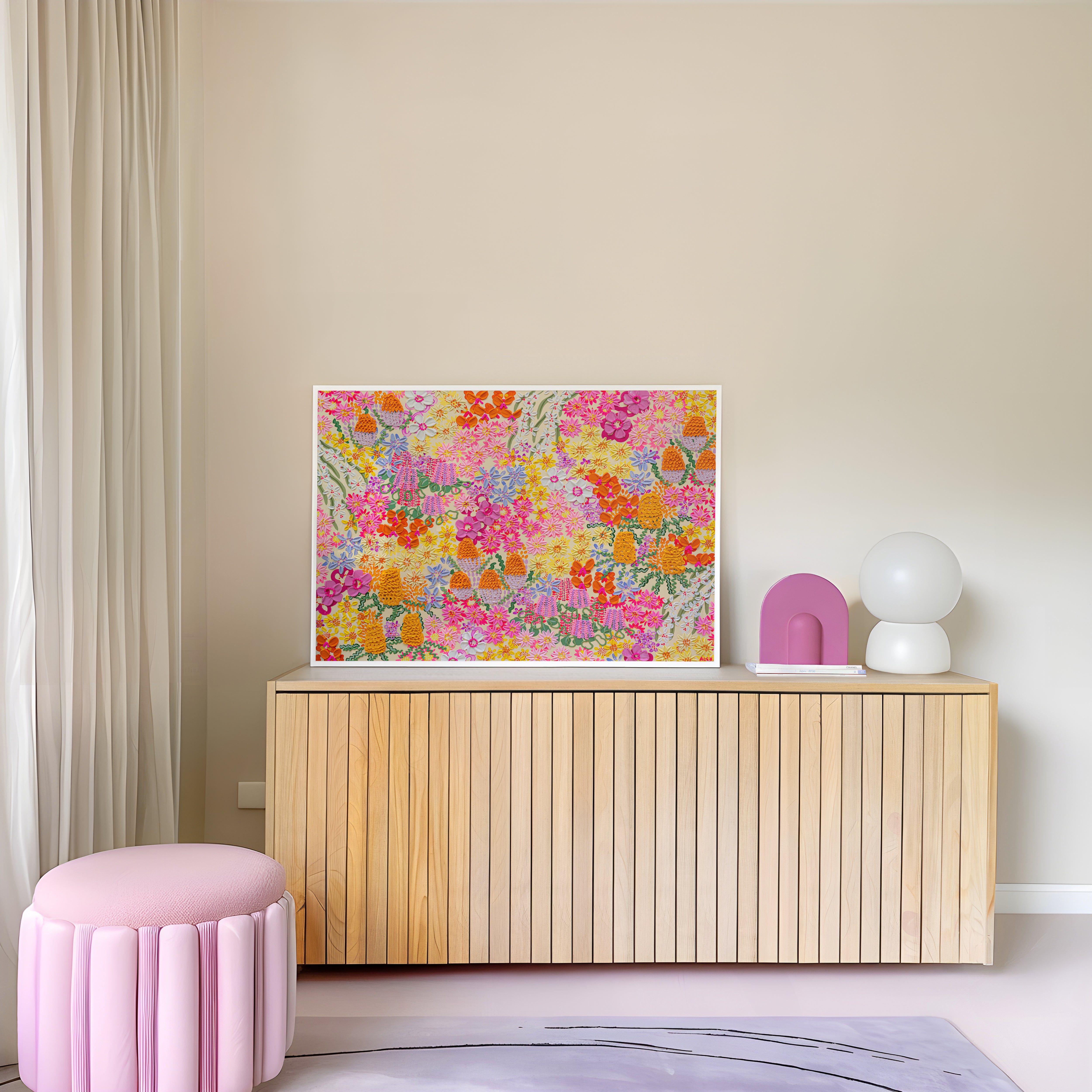 "Paper Daisy" (Paper Print)