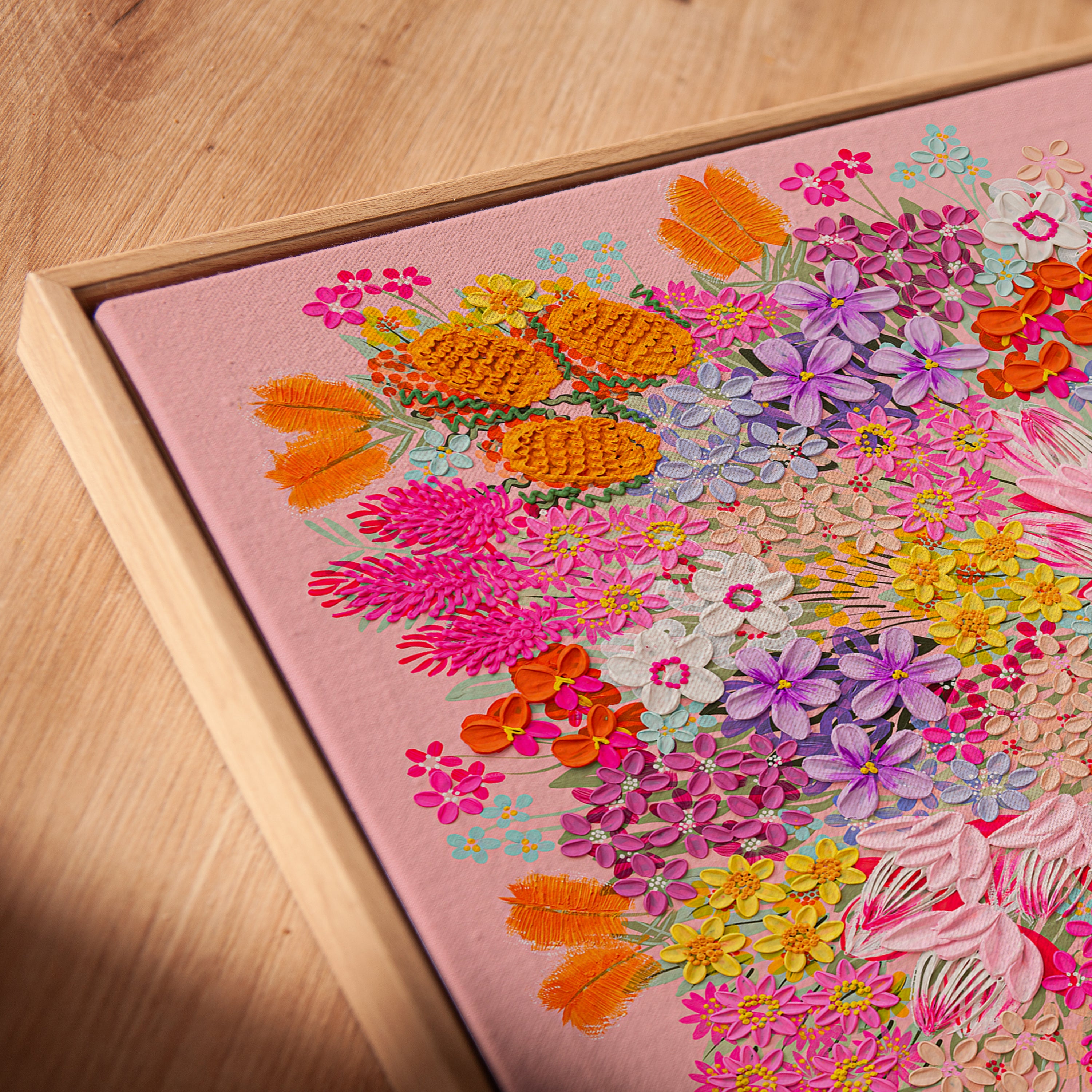 "Sweet Life" (Framed Canvas Print)